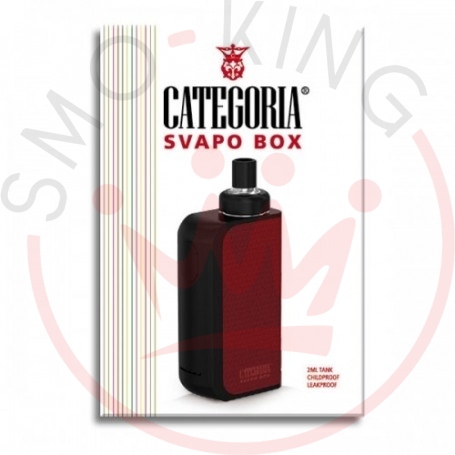Category Vaping Box Complete Kit, Black/red