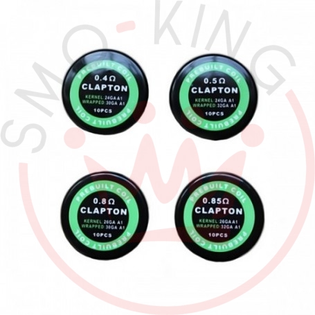 Alien Clapton Prebuilt Coil Pronte Ss316l 32ga 0.5 Ohm 10 Pezzi