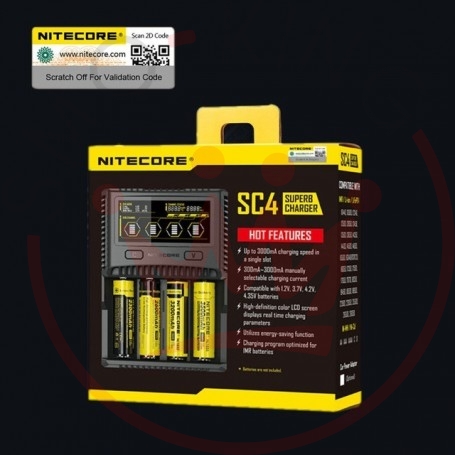 Nitecore Caricabatterie SC4 Superb Charger