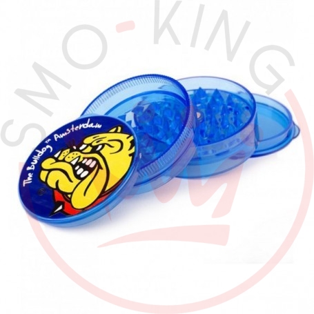 Grinder The Bulldog Plastic Blue Transparent 4 parts
