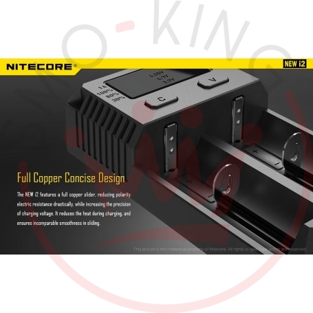 Caricabatterie Intelligente Nitecore I2 A 2 Canali - Per Batterie Li-ion, Ni-MH E Altro
