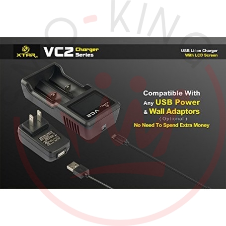 Xtar VC2 Caricabatterie LCD Charger