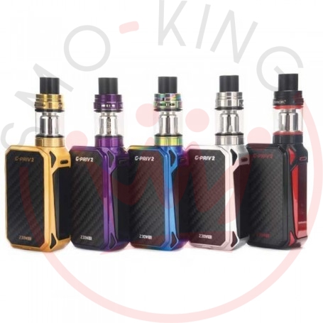 Smok Kit Gpriv 2 230w Touch Screen Tc Mod With Tfv8 X-baby Black / Silver