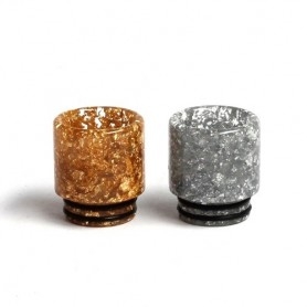 810 Drip Tip Resin Glitter Gold