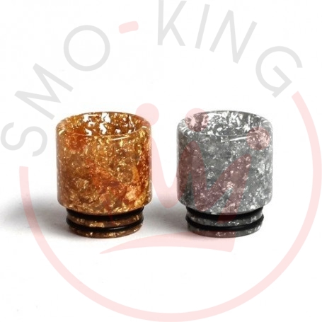 810 Drip Tip Resin Glitter Gold