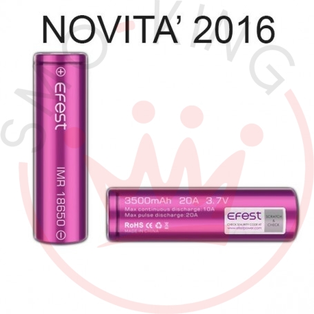EFEST Imr18650 3500mah 20a With Flat Top Battery