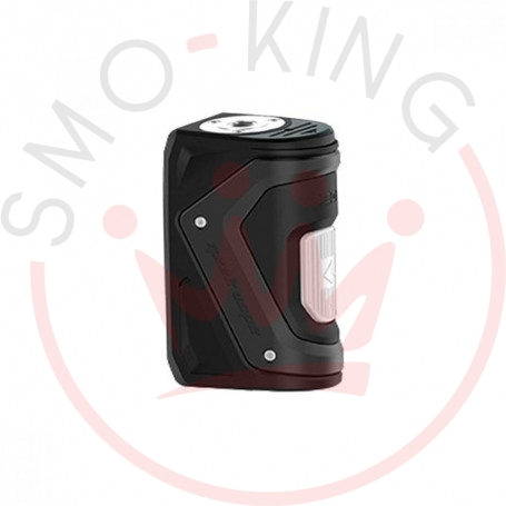 geekvape aegis squonk Usti nad Labem / Czech republic - 3.12.2020: Black vaping squonk mod GeekVape  Aegis Squonk on brown wooden table - modern e-cig device Stock Photo