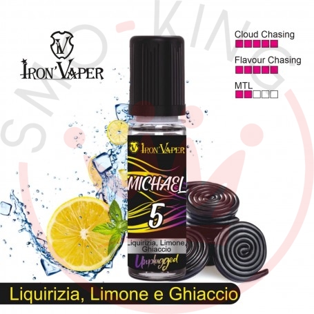 Iron Vaper Michael 5 Aroma 15 ml LIQUIRIZIA & LIMONE GHIACCIATO