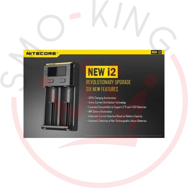 Nitecore New I2 2 Bay Li-ion Battery Charger
