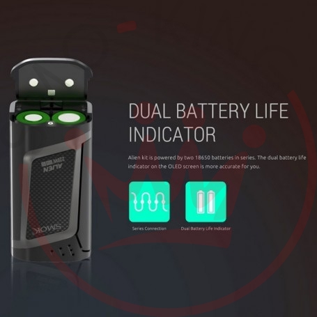 Smok Alien 220w Corpo Batteria Black/red