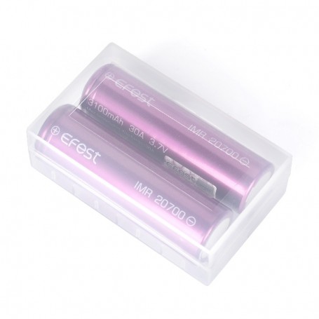 Battery Case 20700 21700 2 Places EFEST Smo-KingShop.it