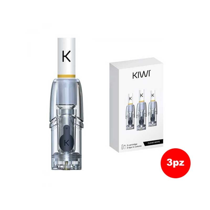 RESISTENZE POD TRASPARENTI CLEAR Per KIWI VAPOR 3 Pezzi Smo-KingShop