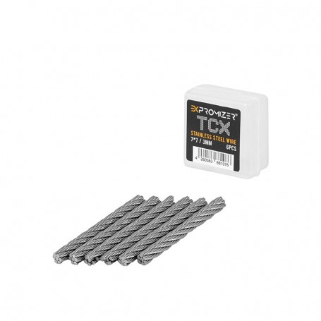 Expromizer TCX SS Wire 7x7 3mm Exvape 6 Pezzi