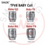 Smok Head Resistenze di Ricambio Tfv8 Baby X4 Per Smok Baby Tfv8 Da 0,15ohm 5 Pezzi