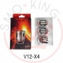 Smok Tfv12 V12x4 Quadruple Coil Resistenze di Ricambio Head 0.15ohm 3pz