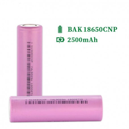 BAK 18650 CNP Battery 2500mAh 25A