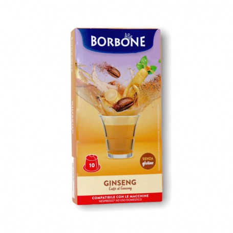 Nespresso 10pz Capsule Ginseng Caffè Borbone