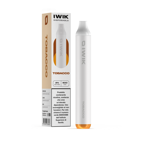 IWIK Tobacco 400mAh Sigaretta Usa e Getta 600 Puff