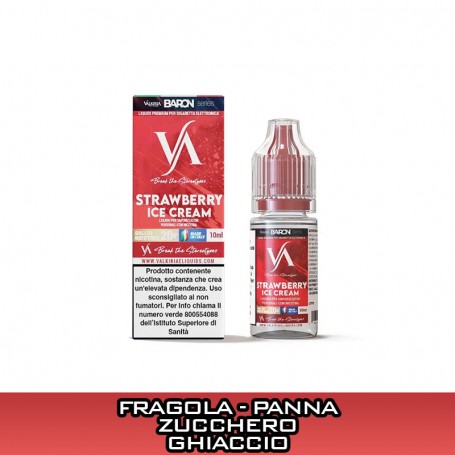 Strawberry Ice Cream Nicotine Ready Liquid 10 ml Valkiria