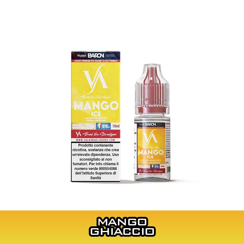 Mango Ice Liquido Pronto Nicotina 10 ml Valkiria