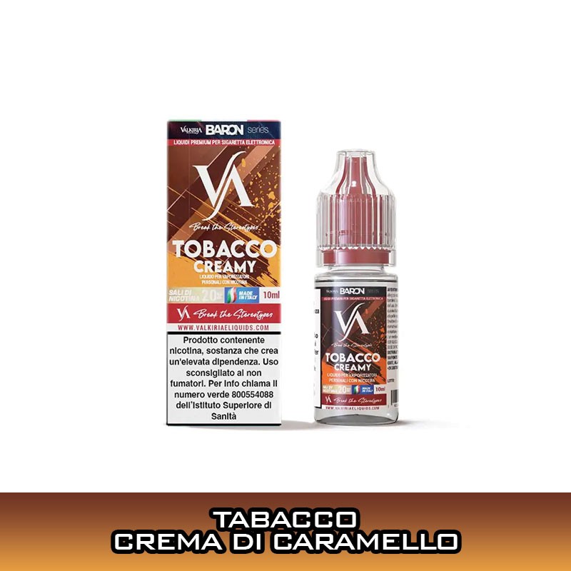 Tobacco Creamy Nicotine Ready Liquid 10 ml Valkiria