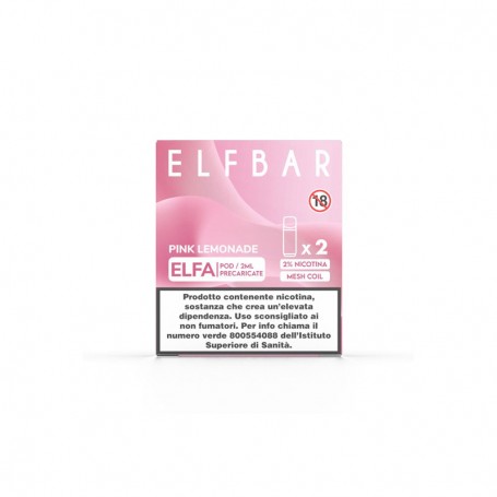 ELFA Pink Lemonade Pod Usa e Getta Elfbar 2 Pezzi