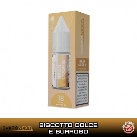 GRAN COOKIE  Liquido Pronto Nicotina 10 ml Next eliquid by Svaponext