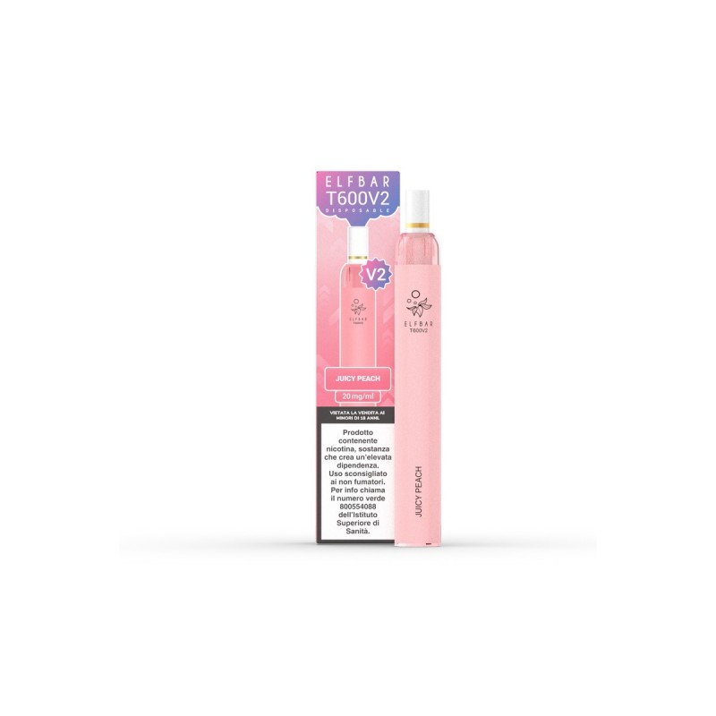 Elfbar T600 V2 Juicy Peach Sigaretta Usa e Getta