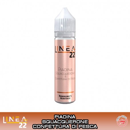 PIADINA SQUACQUERONE E CONFETTURA DI PESCA Aroma 20 ml LINEA 22