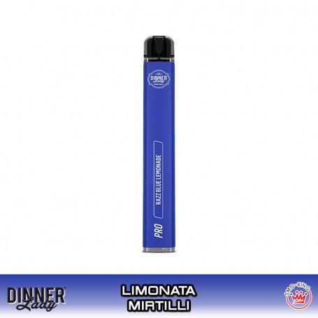 BLUEBERRY ICE VAPE PEN PRO Sigaretta Usa e Getta 600 Puff DINNER LADY Ice Mirtillo