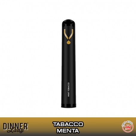 V600 MINT TOBACCO Sigaretta Usa e Getta 600 Puff DINNER LADY Tabacco Mentolo Eucalipto