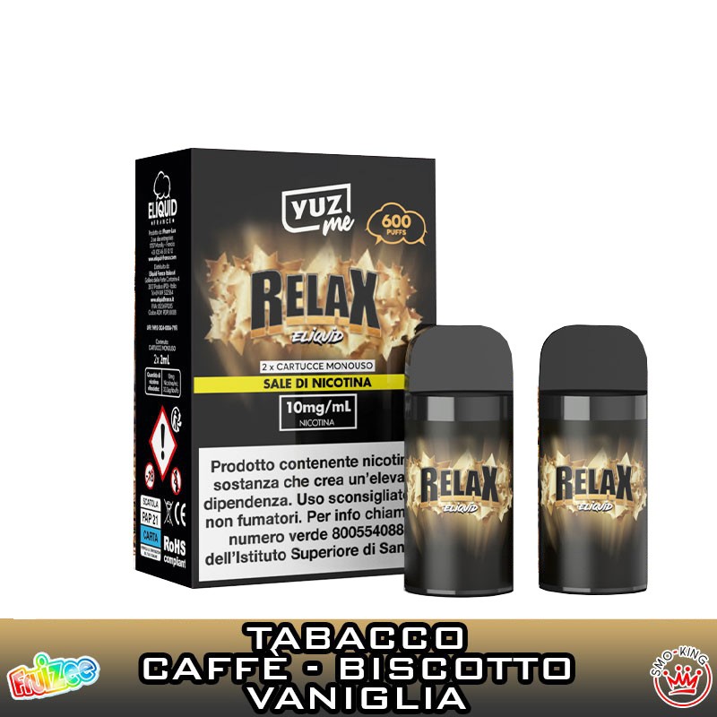 Yuz Me RELAX Premium Pod Usa e Getta Eliquid France Yuz Me RELAX Premium Pod Usa e Getta Eliquid France