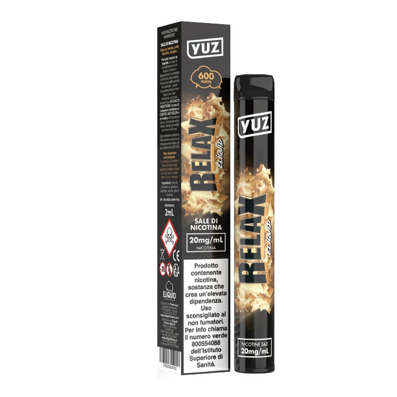 cigarette relax YUZ Relax Premium Disposable Cigarette 600 Puff