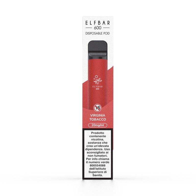 elfbar nachfüll pod läuft aus Elfbar 600 VIRGINIA TOBACCO Sigaretta Usa e Getta