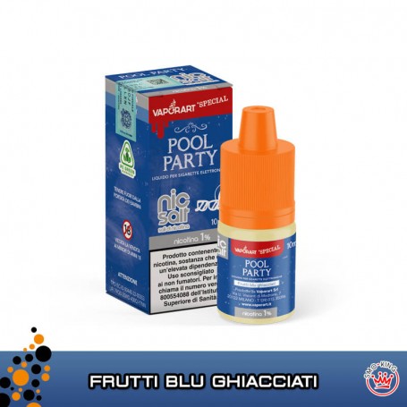 POOL PARTY Sali di Nicotina 10 ml Vaporart Ice Frutti Blu