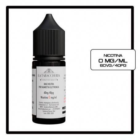 liquido base neutra con nicotina Liquido Base Neutra PURE 70/30 con Nicotina 12mg in flacone da 10ml TPD-  Vaporoso main image 1