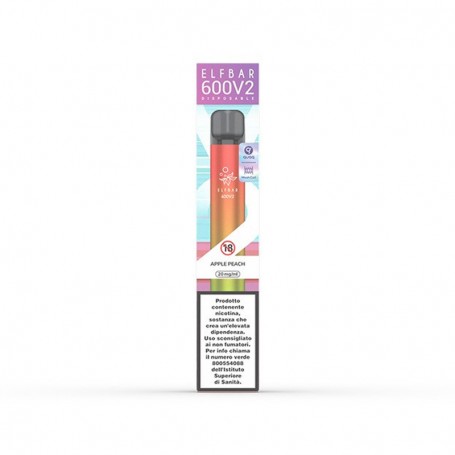 Elfbar 600V2 Apple Peach Disposable Cigarette