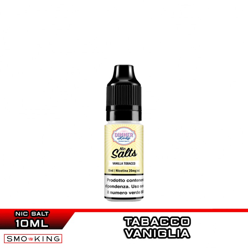 dinner lady vanilla tobacco Core 20/60ml VANILLA TOBACCO Nicotine Salts 10