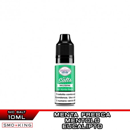 TRIPLE MENTHOL Sali di Nicotina 10 ml Dinner Lady
