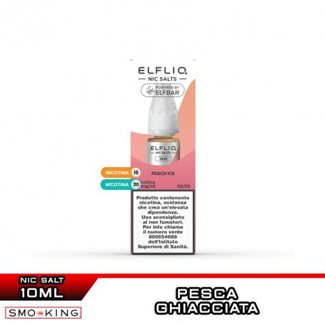 PEACH ICE Liquido Pronto Nicotina 10 ml Elfliq by ElfBar