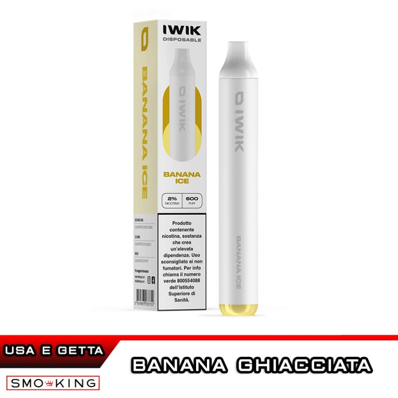 IWIK Banana Ice 400mAh Disposable Cigarette 600 Puff | Smo-KingShop
