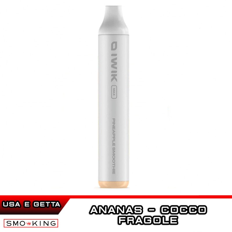cigarette smoothie IWIK MAX Pineapple Smoothie 950mAh Disposable Cigarette 2500 Puff