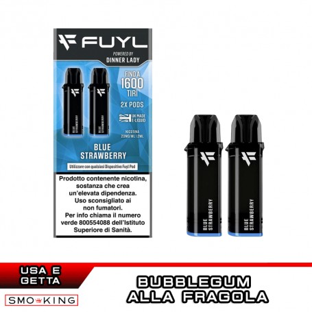 BLUE STRAWBERRY Fuyl Pod Usa e Getta Dinner Lady 2 Pezzi