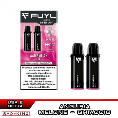 WATERMELON ICE Fuyl Pod Disposable Dinner Lady 2 Pieces