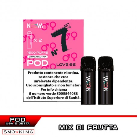 LOVE 66 N.7 Storm Pod Usa e Getta NOOVA 2 Pezzi