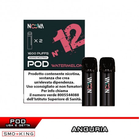 WATERMELON N.12 Storm Disposable Pod NOOVA 2 Pieces