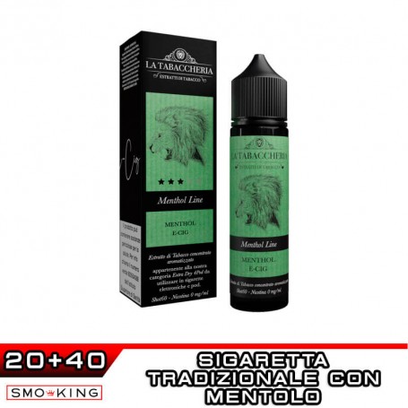 MENTHOL E-CIG Extra Dry 4Pod MENTHOL LINE Aroma Shot 20 ml La Tabaccheria
