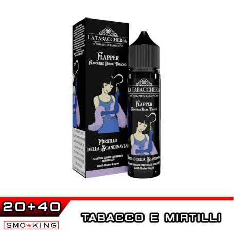 Mirtillo della Scandinavia Flapper Juice Tobacco Extra Dry 4Pod Aroma 20 ml La Tabaccheria