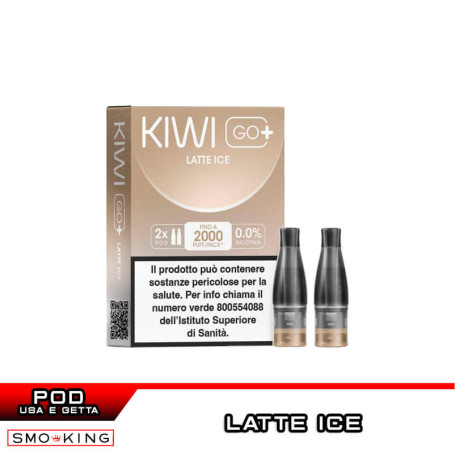 LATTE ICE KIWI GO PLUS Pod Usa e Getta Kiwi Vapor 2 Pezzi