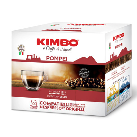 POMPEI Nespresso Blend 100pcs KIMBO REspresso Coffee Capsules